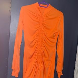 Orange Sketch Dress